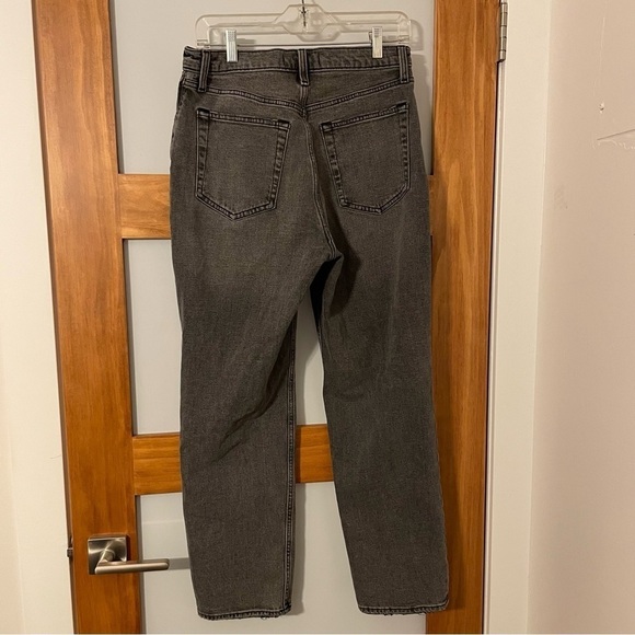 Abercrombie & Fitch Black Ultra High Rise Ankle Straight Jeans - Picture 6 of 6